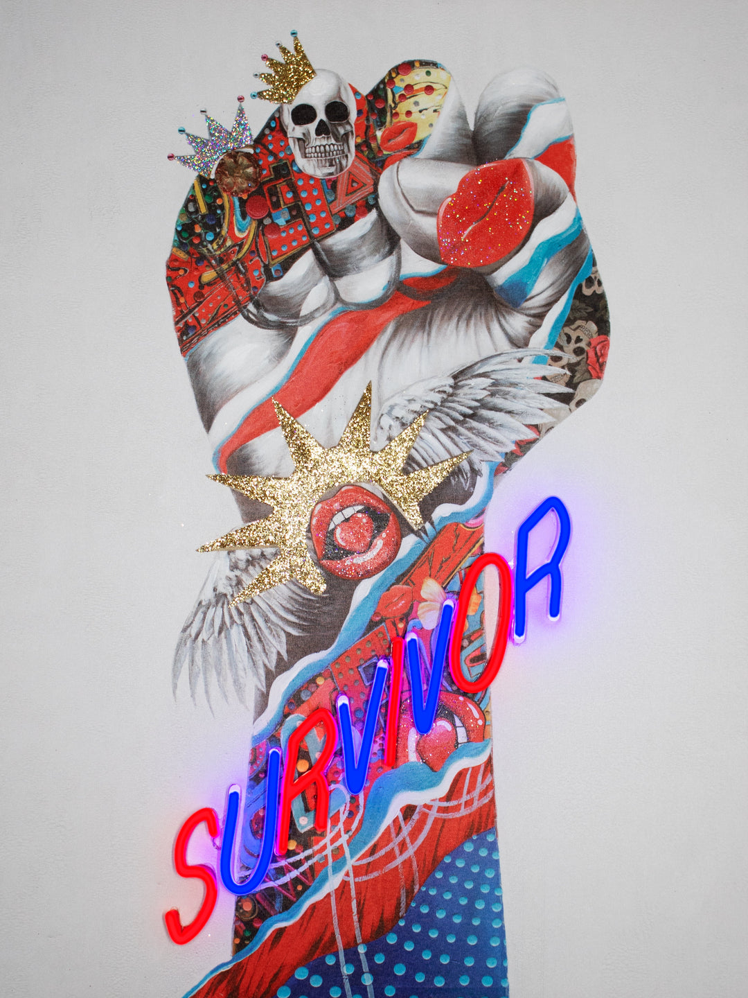 Survivor Wall Artwork   LED Neon product image shown in a home or gift setting