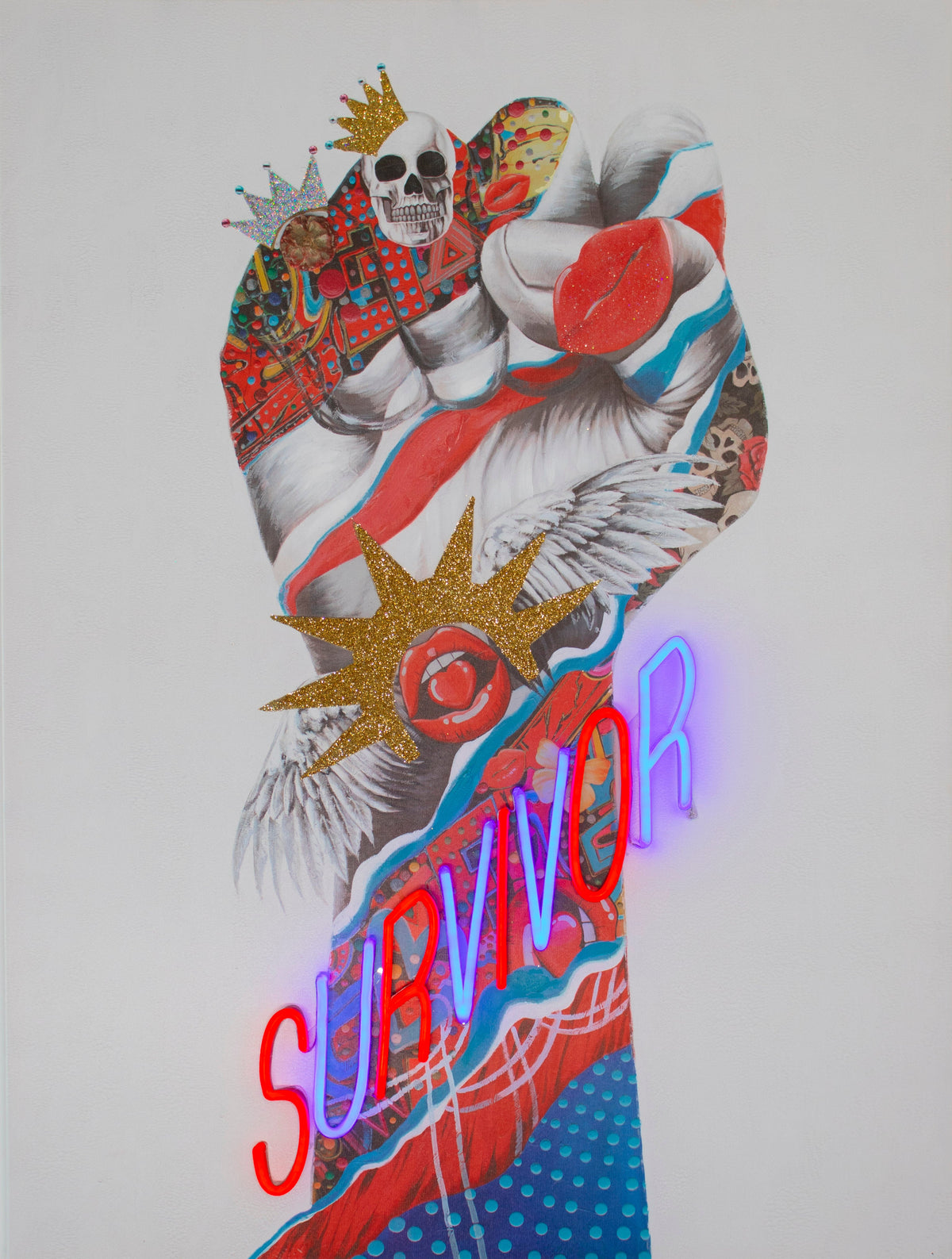 Survivor Wall Artwork   LED Neon product image shown in a home or gift setting