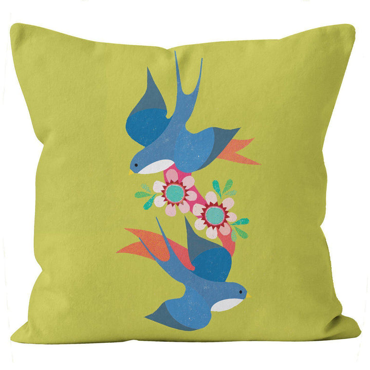 Swallows - Kali Stileman Cushion - Handmade Cushions UK - WeLoveCushions