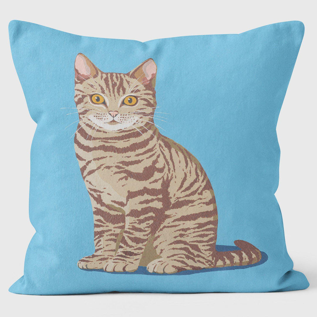 Tabby Cat - Paperlollipop Cushion - Handmade Cushions UK - WeLoveCushions