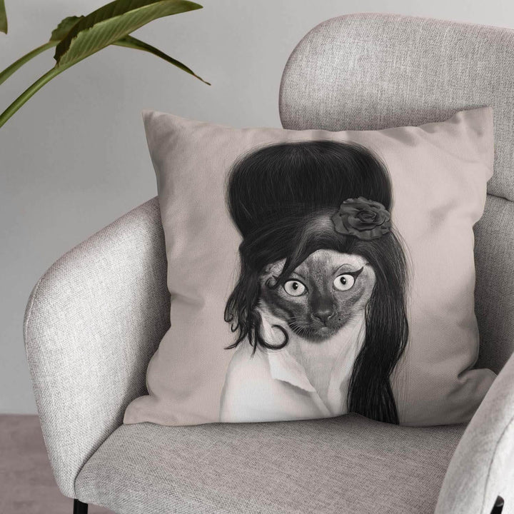 Tattoo Mono - Pets Rock Cushion