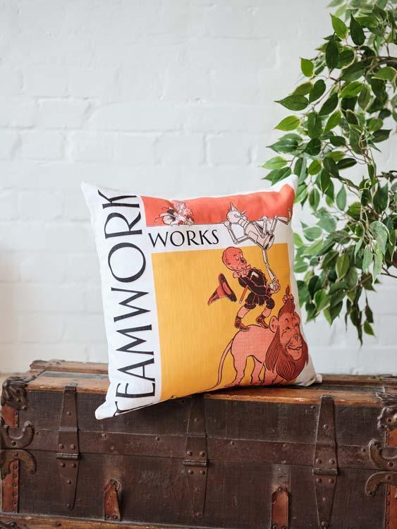 Teamwork Group - The Wizard of Oz Cushion - Handmade Cushions UK - WeLoveCushions