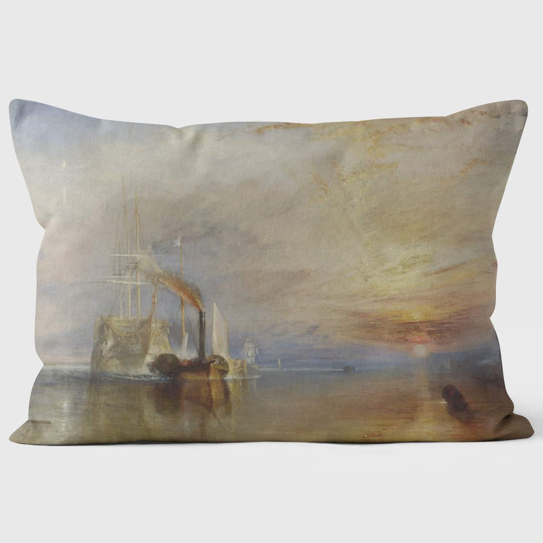 The Fighting Temeraire - Turners - National Gallery Cushion - Handmade Cushions UK - WeLoveCushions