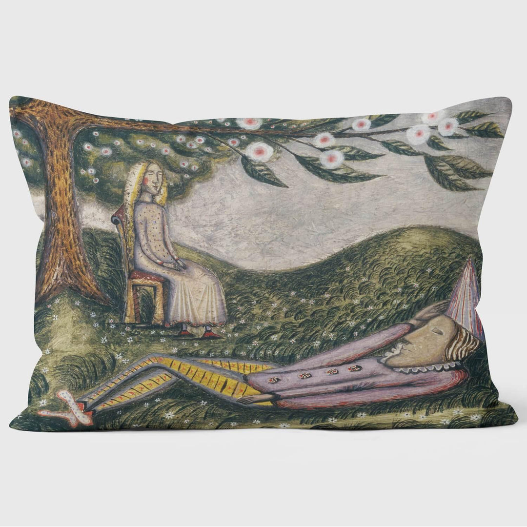 The Sleeping Fool - Cecil Collins - TATE Cushion - Handmade Cushions UK - WeLoveCushions