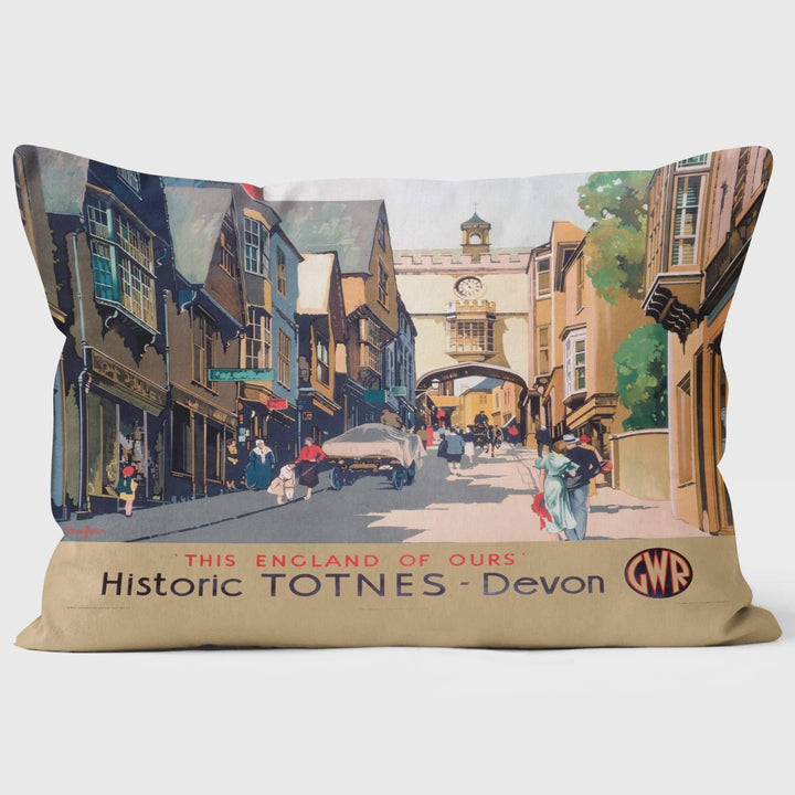 This England Of Ours Historic Totnes‰۪ GWR 1923-1947 - National Railway Museum Cushion - Handmade Cushions UK - WeLoveCushions