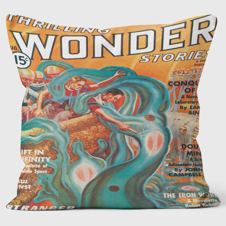 Thrilling Wonder - Conquest of Life - Pulp Fiction Cushion - Handmade Cushions UK - WeLoveCushions