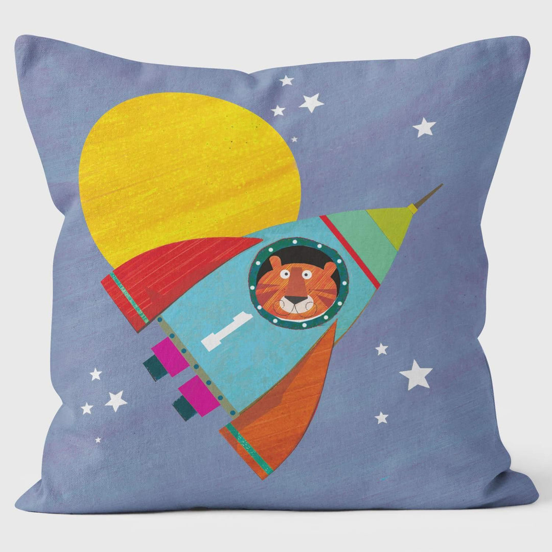 Tiger Rocket - Kali Stileman Cushion - Handmade Cushions UK - WeLoveCushions