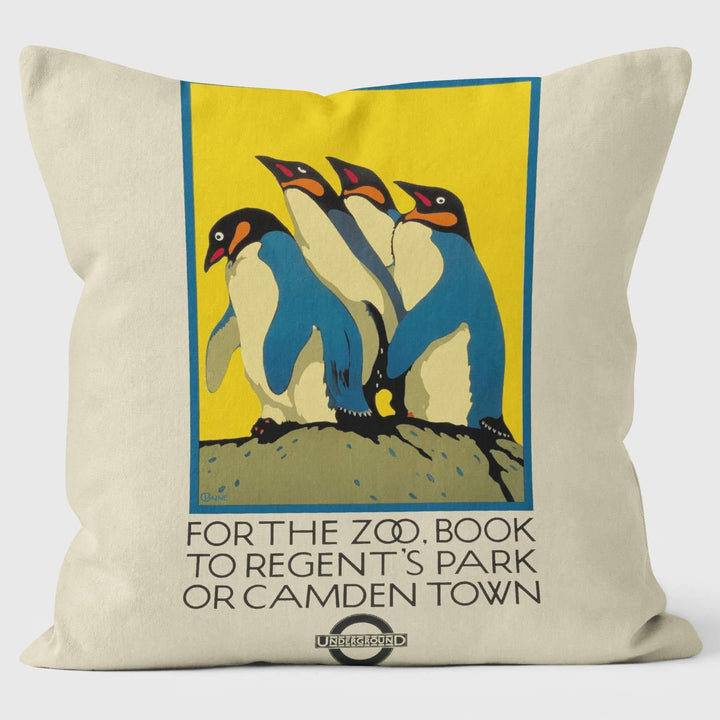 To The Zoo - London Transport Cushion - Handmade Cushions UK - WeLoveCushions