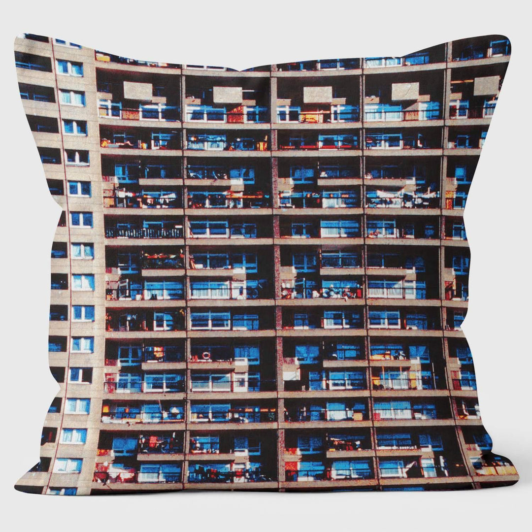 Trellick Tower - Ella Lancaster Cushion - Handmade Cushions UK - WeLoveCushions