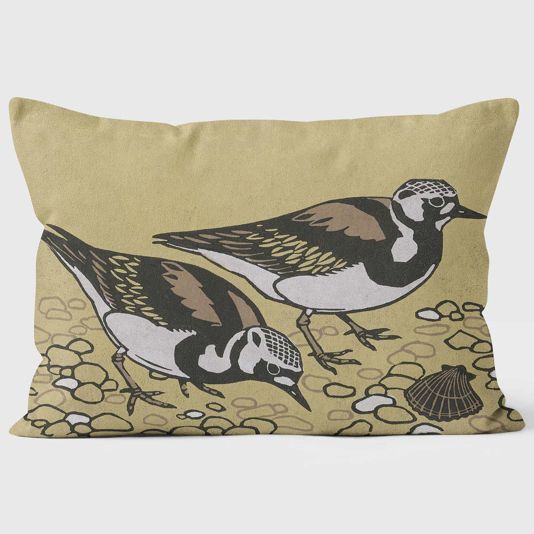 Turnstones - Robert Gillmor Cushion - Handmade Cushions UK - WeLoveCushions