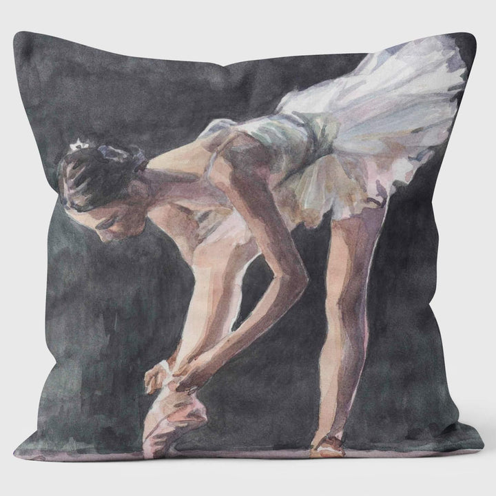 Tying Ribbons Ballet Inspired Cushion - Charlotte Leadbeater - Handmade Cushions UK - WeLoveCushions