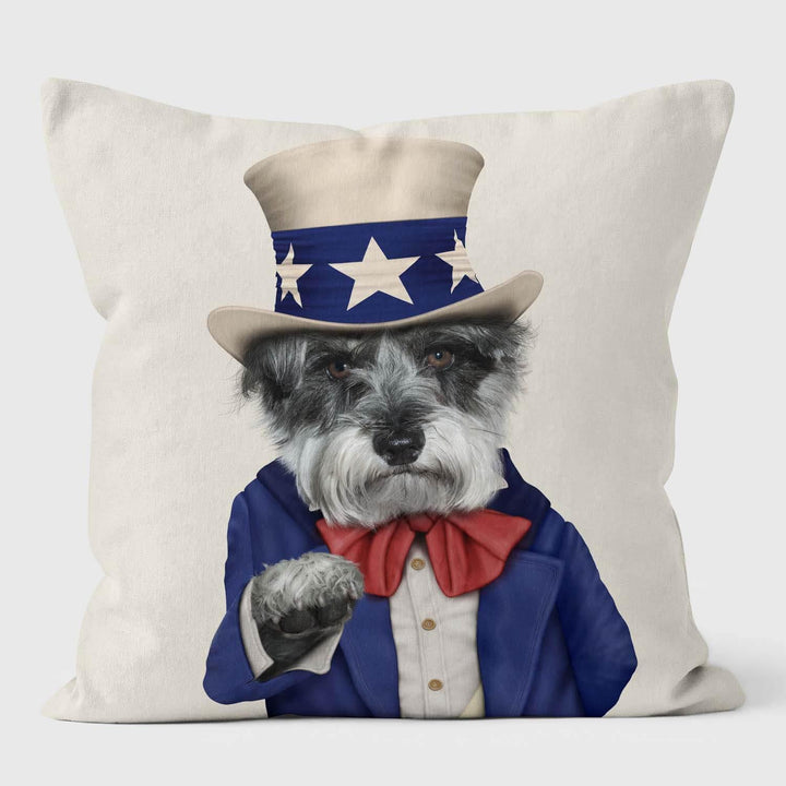 Uncle Sam - Pets Rock Cushion - Handmade Cushions UK - WeLoveCushions