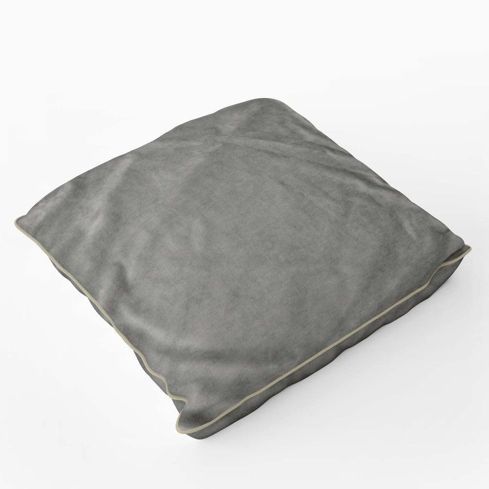 Velvet Velour Cushion Silver Piped - Art Print Cushion - Handmade Cushions UK - WeLoveCushions