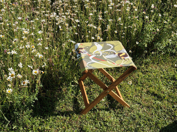 Bumble Bees - Robert Gillmor - Glamping Camping Stool