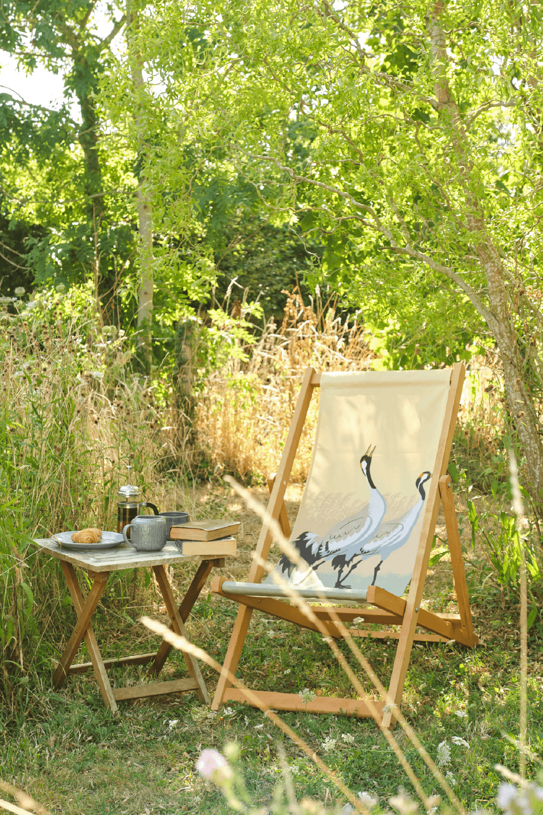 Norfolk Cranes - Robert Gillmor Deckchair