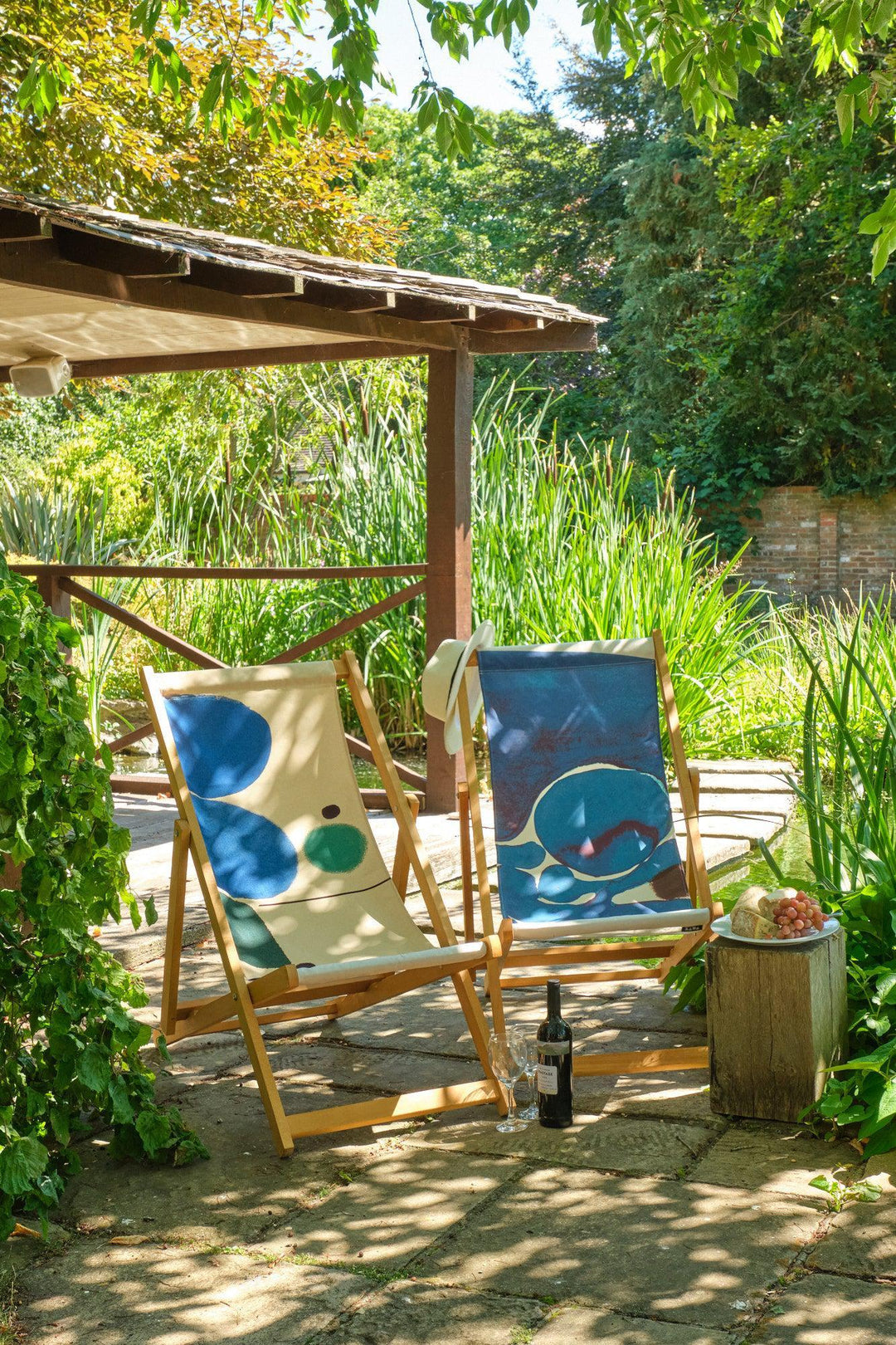 Blue Development Green - TATE - Victor Pasmore Deckchair