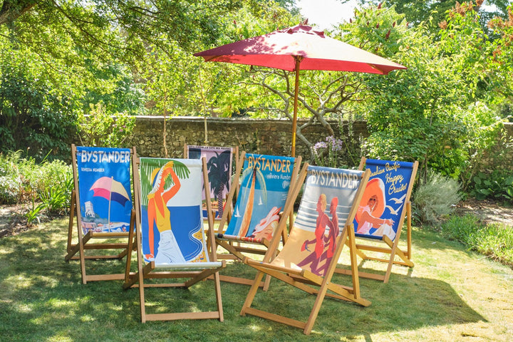 Bystander Red Swimsuits - Art Print Travel Deckchair