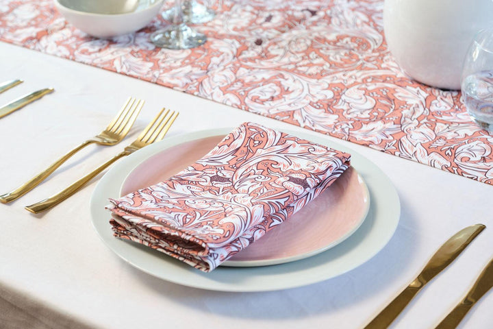 Bachelor's Buttons Dark Peach Fuzz - William Morris Napkins