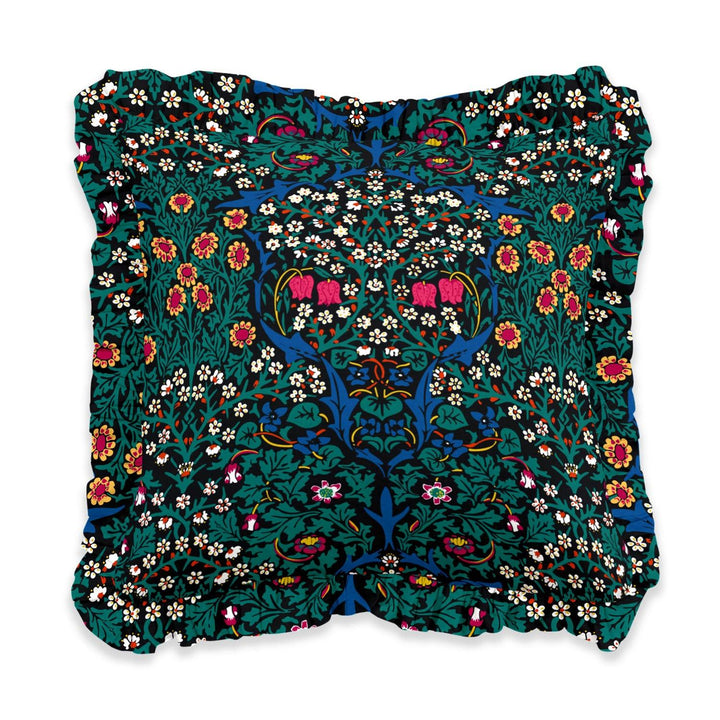 Blackthorn Magenta Pink - Ruffle William Morris Cushion