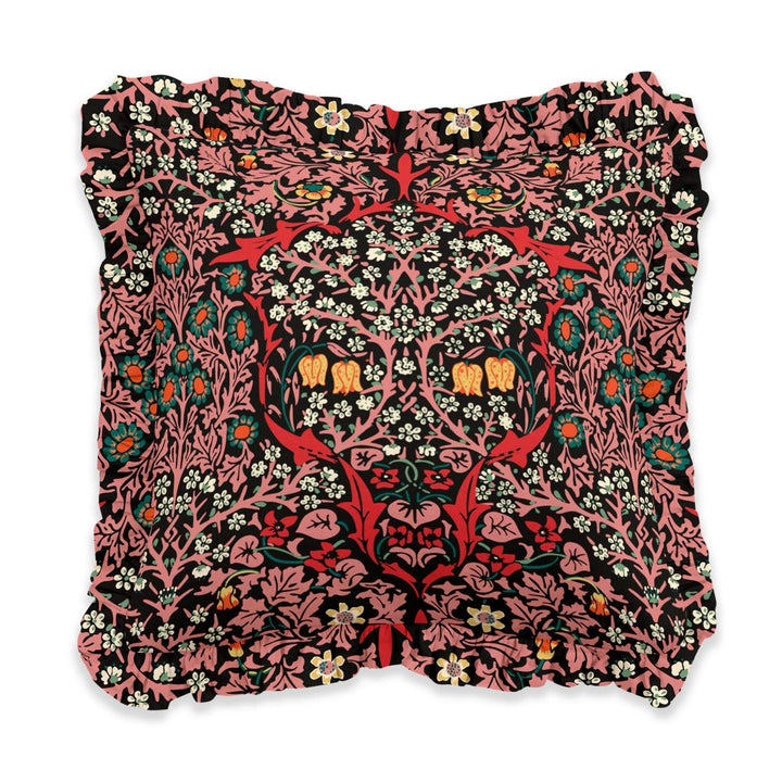 Blackthorn Rouge - Ruffle William Morris Cushion