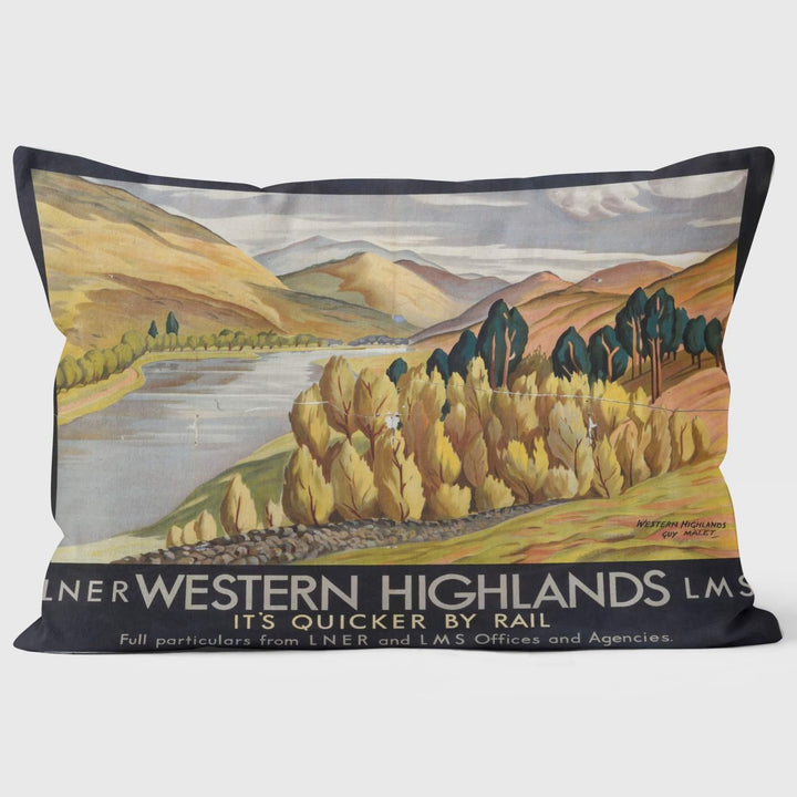 Western Highlands 4 - National Railway Museum Cushion - Handmade Cushions UK - WeLoveCushions