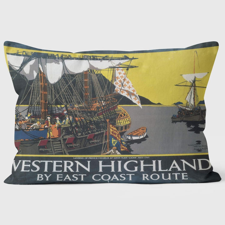 Western Highlands by East Coast Route - National Railway Museum Cushion - Handmade Cushions UK - WeLoveCushions