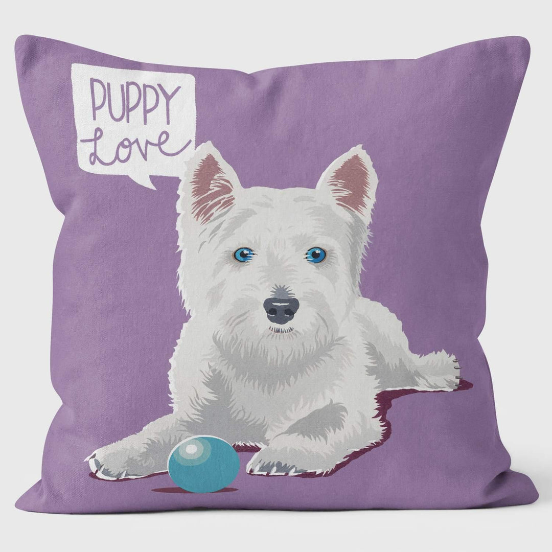 Westie Dog Cushion - Paperlollipop Cushion - Handmade Cushions UK - WeLoveCushions