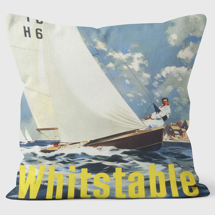 Whitstable - National Railway Museum Cushion - Handmade Cushions UK - WeLoveCushions