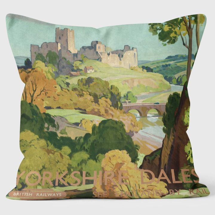 Yorkshire Dales BR 1948-1965 - National Railway Museum Cushion - Handmade Cushions UK - WeLoveCushions