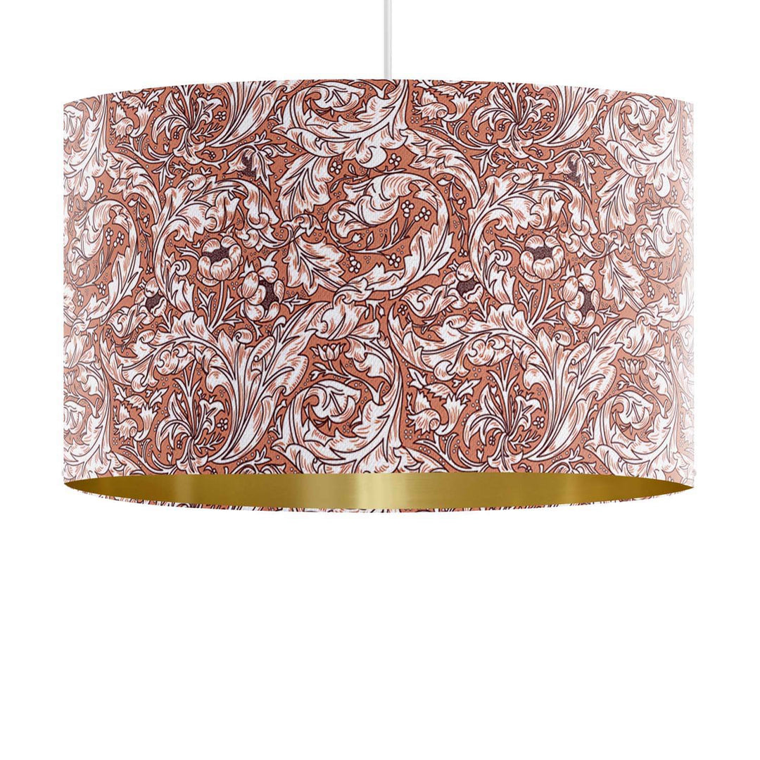 Bachelor's Buttons Dark Peach - William Morris Gallery Lampshade