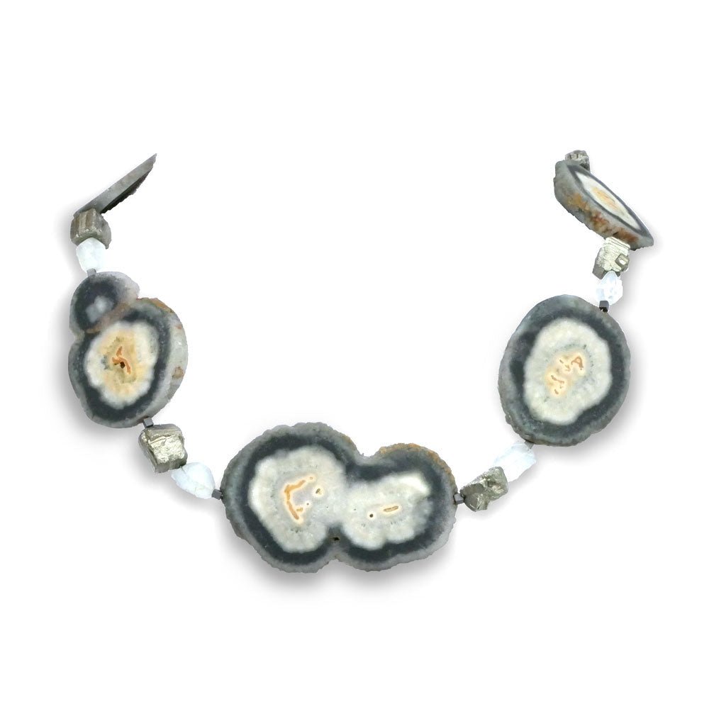 Camilla West Green Amethyst and Aquamarine Necklace