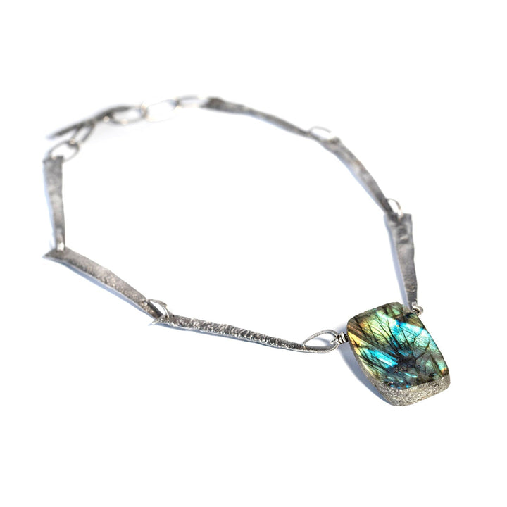 Camilla West Labradorite Silver Necklace