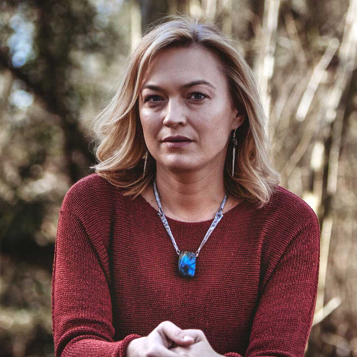 Camilla West Labradorite Silver Necklace