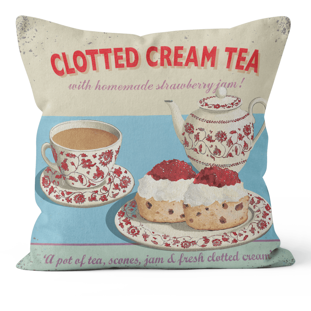 Clotted Cream Tea - Martin Wiscombe Cushion