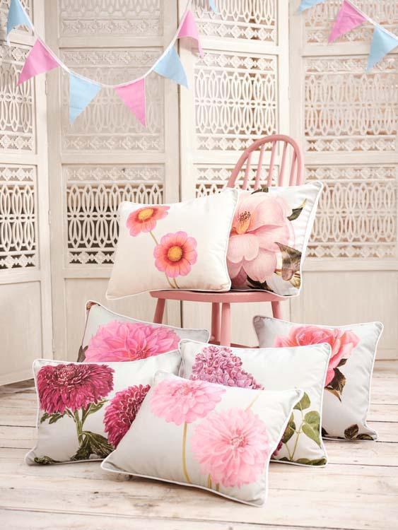 Dahlia Jersey Beauty - Alfred Wise Cushion - Handmade Cushions UK - WeLoveCushions