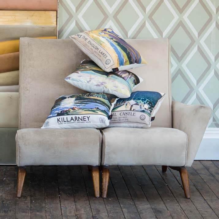 East Coast JoysÛª LNER 1932 - Safe Sands - National Railway Museum Cushion - Handmade Cushions UK - WeLoveCushions