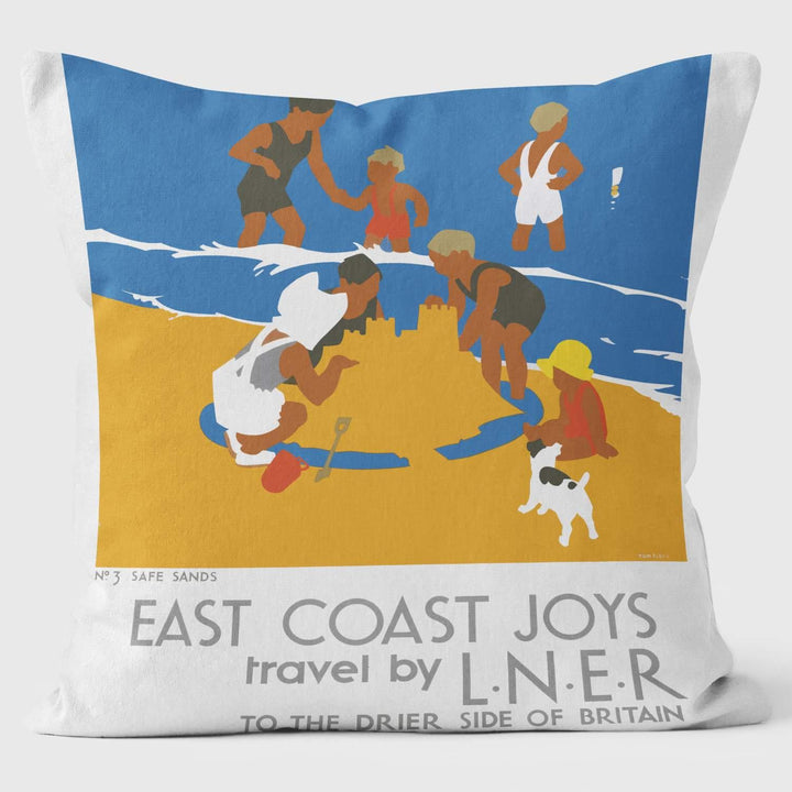 East Coast JoysÛª LNER 1932 - Safe Sands - National Railway Museum Cushion - Handmade Cushions UK - WeLoveCushions