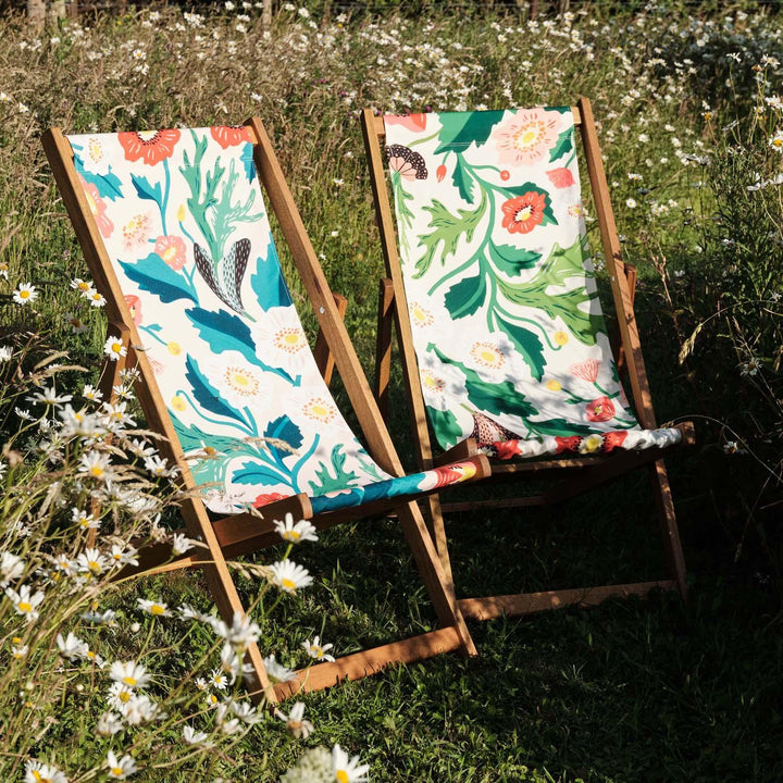 Exotic Floral Yellow - House Of Turnowsky Deckchair
