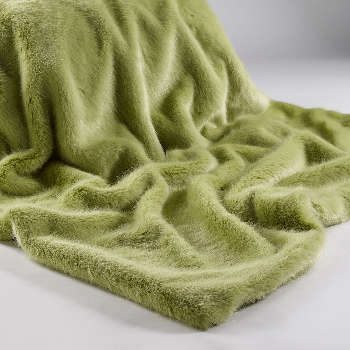 London Willow faux fur throw by Katrina Hampton