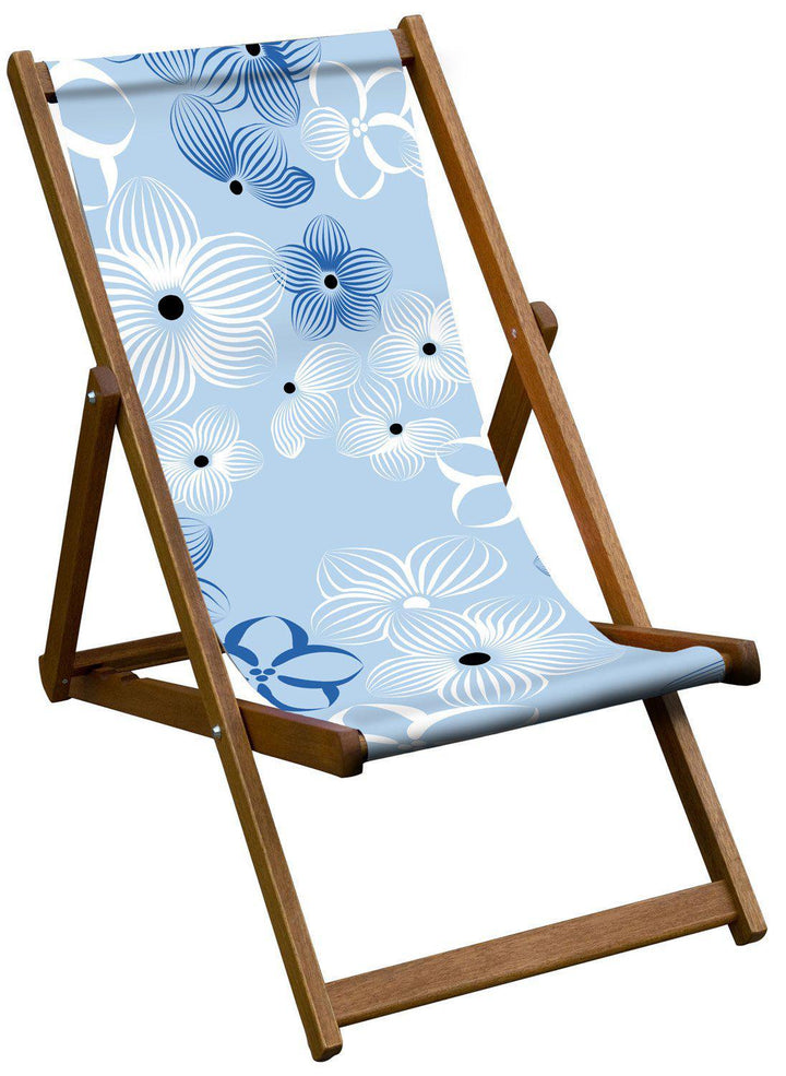 Floral Impression (Blue) - Perfect Day - House Of Turnowsky Deckchair