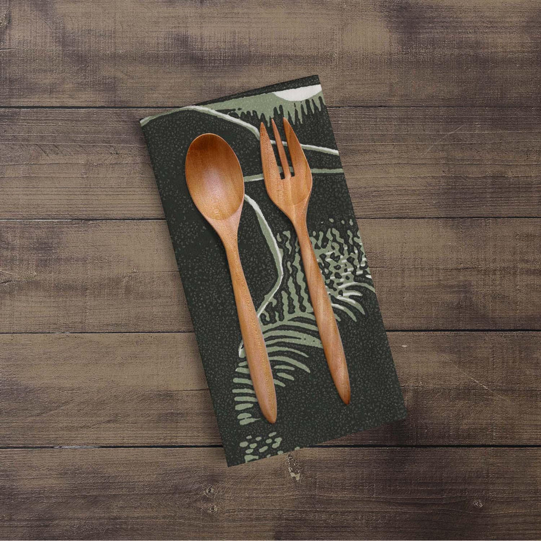 Heron Moonrise - Robert Gillmor Tea Towel