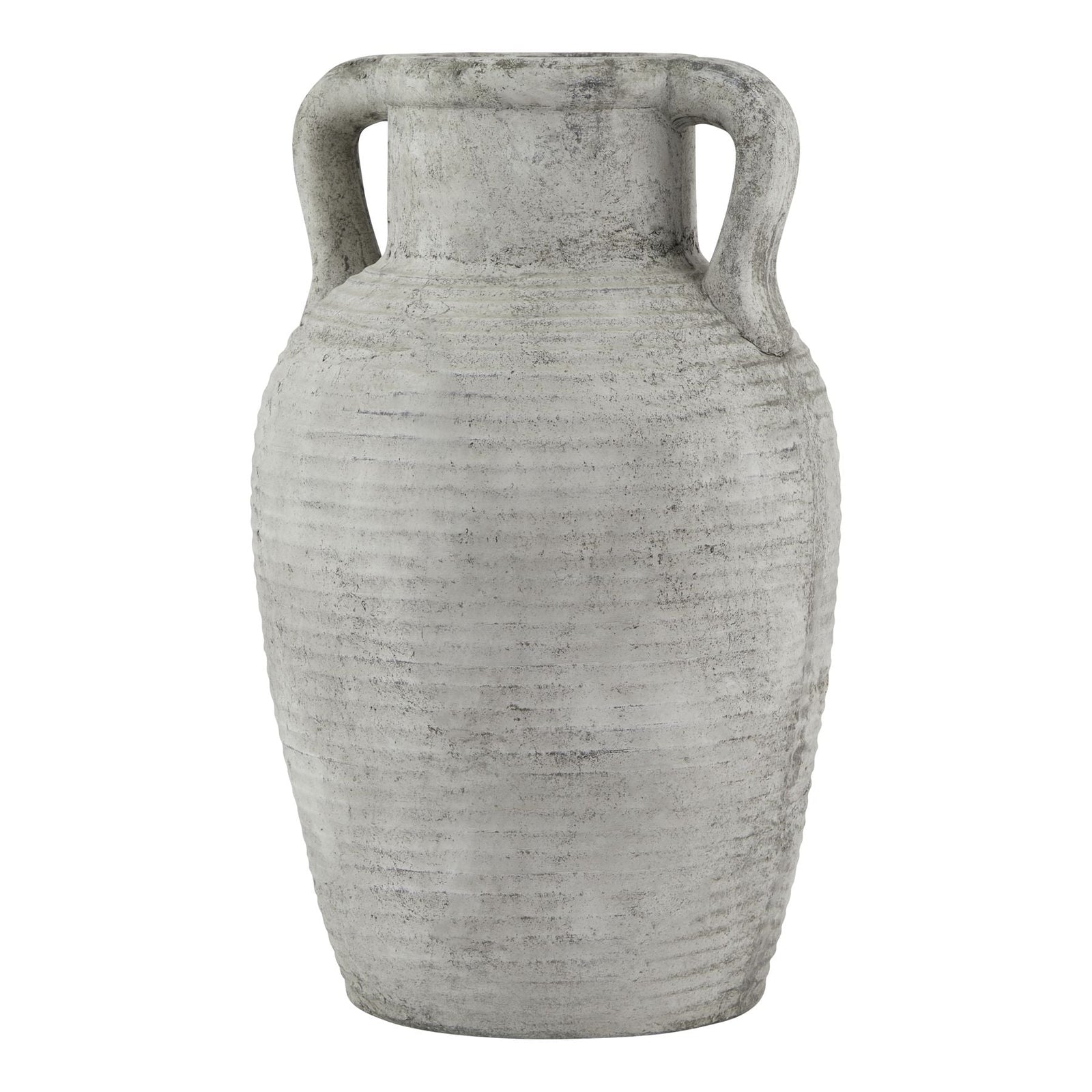 Hill Interiors Athena Stone Large Amphora Pot  Premium Home Decor Accent  stylish decorative home accessory