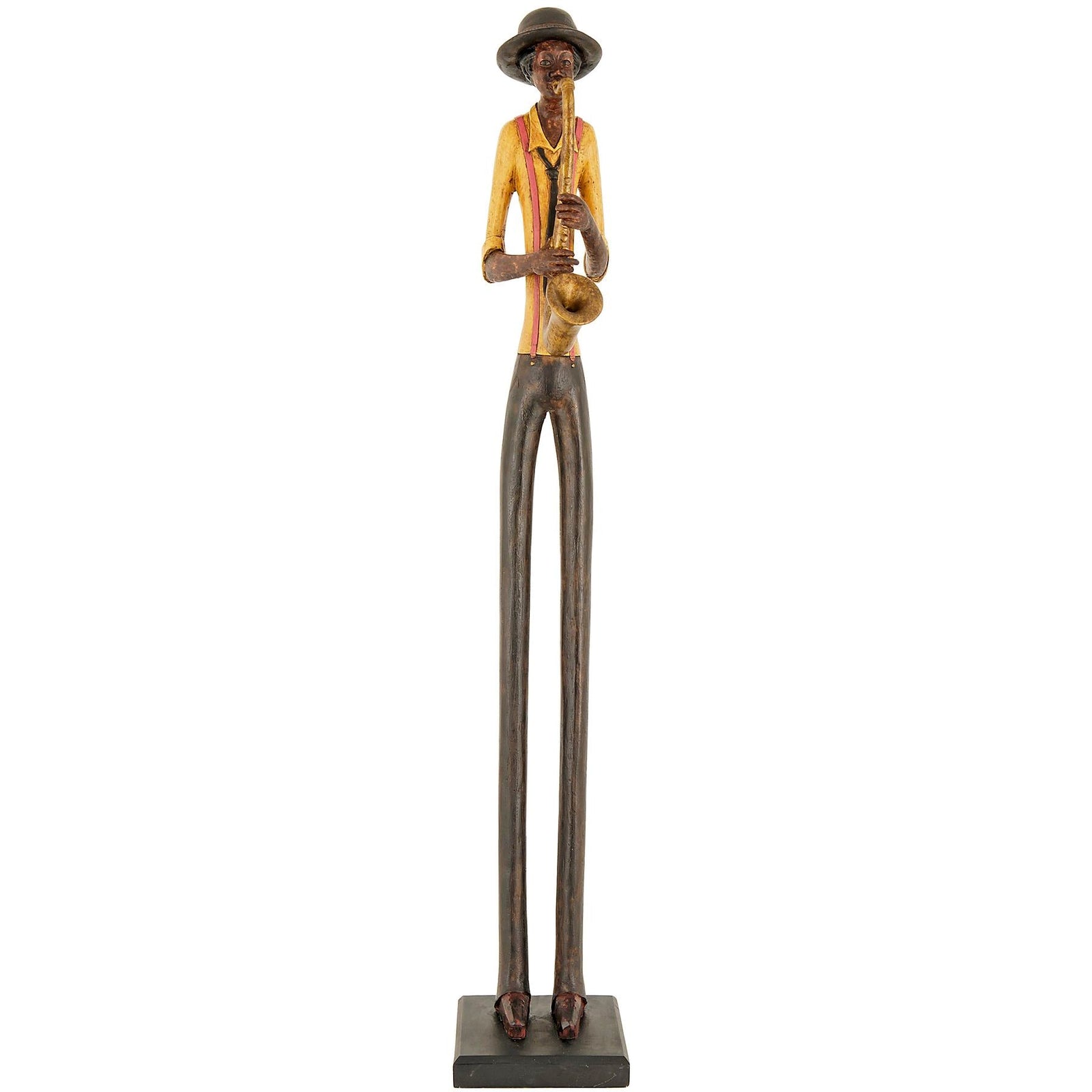 Hill Interiors Standing Jazz Band Saxophonist  Premium Home Decor Accent  stylish decorative home accessory