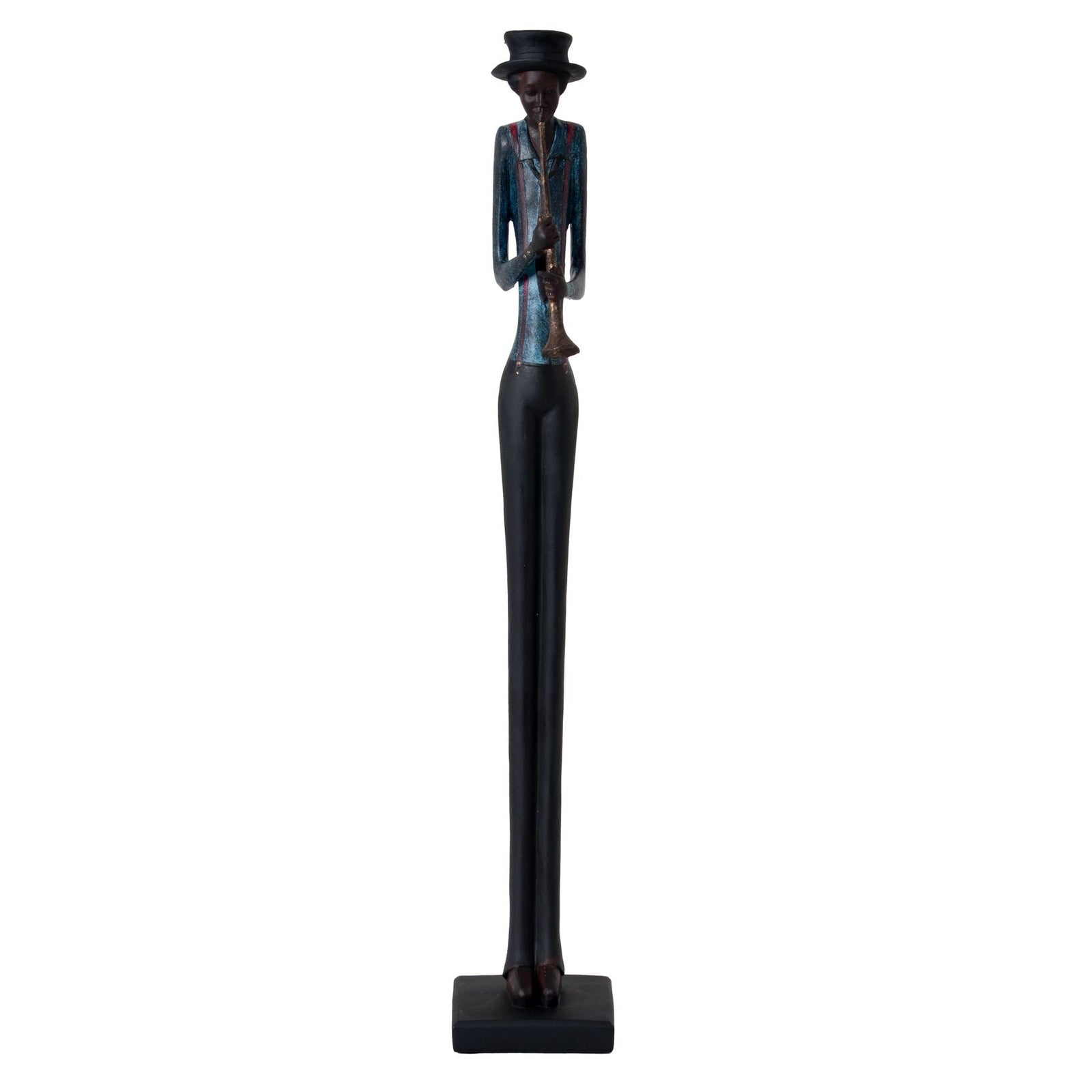 Hill Interiors Standing Jazz Band Trumpeter  Premium Home Decor Accent  stylish decorative home accessory