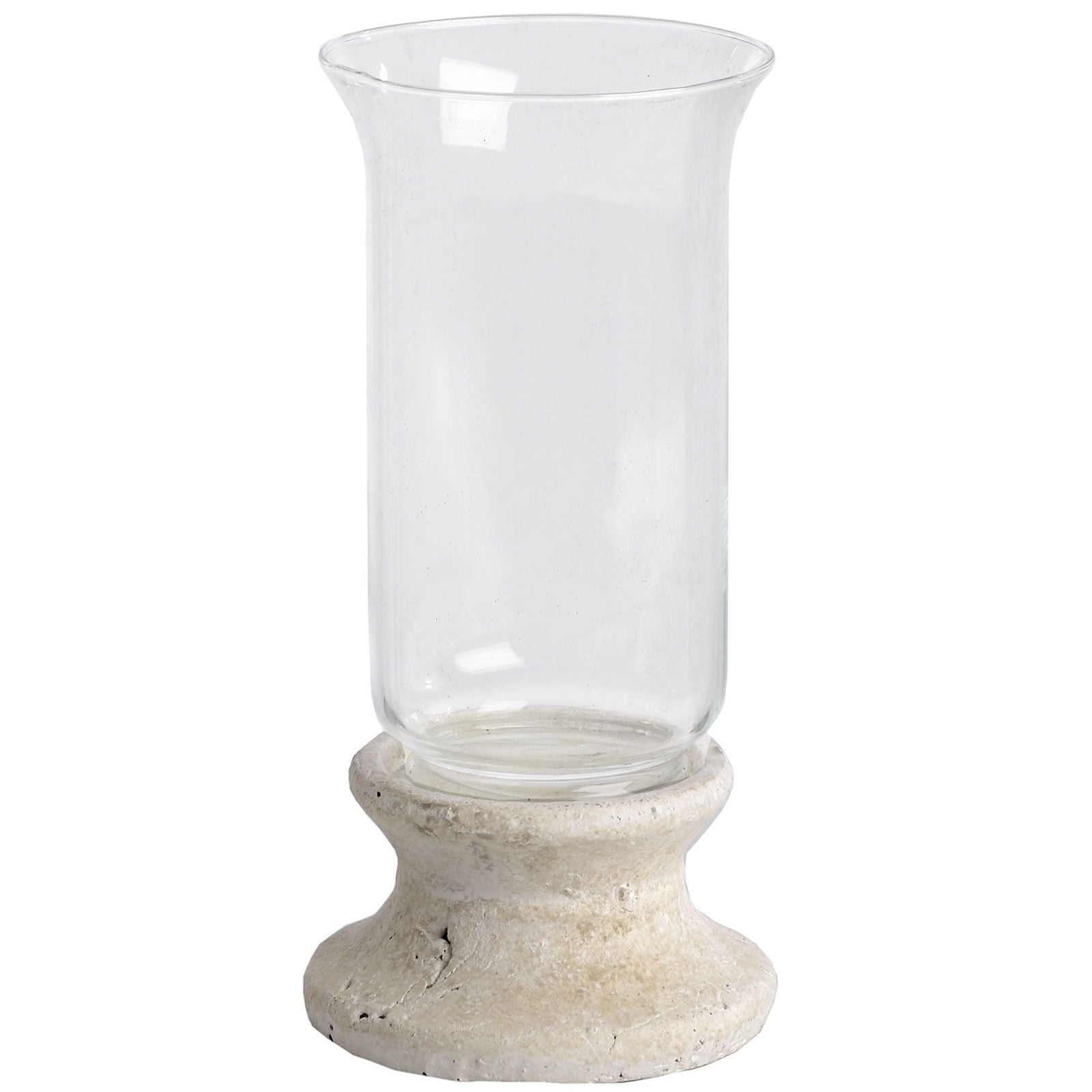 Hill Interiors Stone Based Hurricane Lantern  Premium Home Decor Accent  stylish decorative home accessory