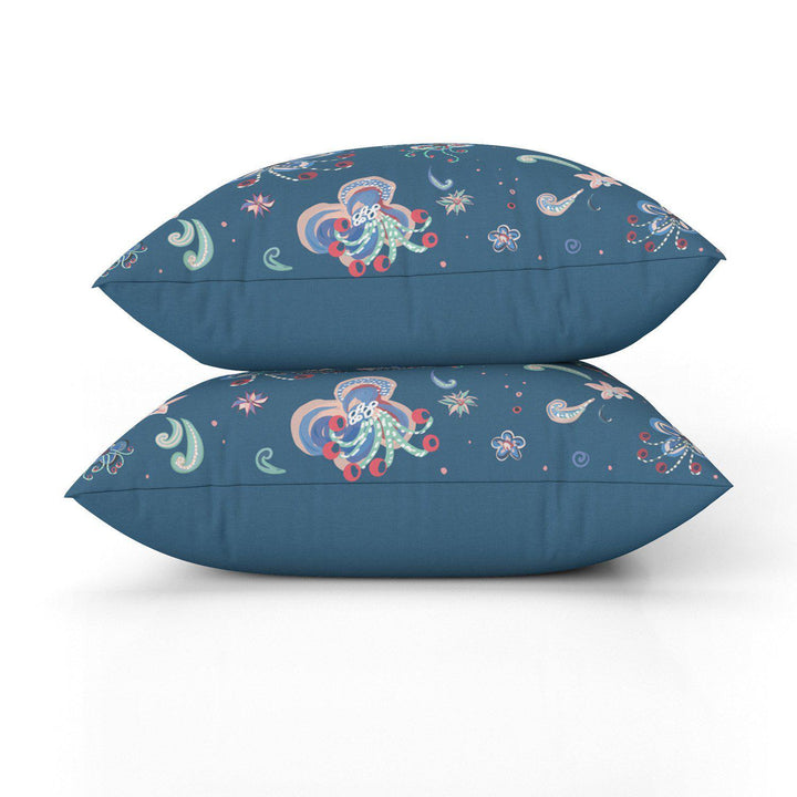 Lotus Flower Blue  - House Of Turnowsky Cushion