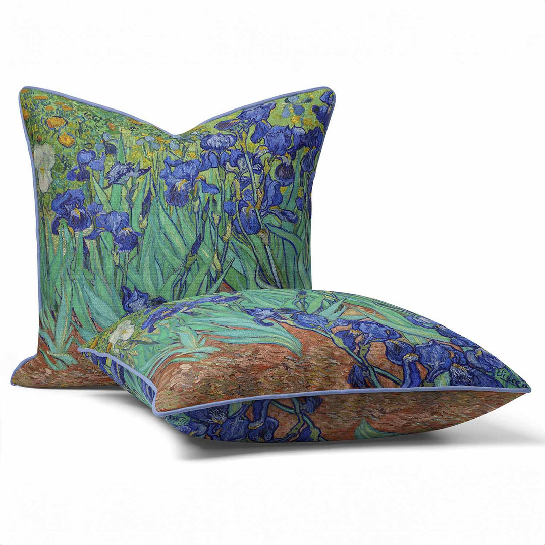 Irises (1889) by Vincent Van Gogh - Cushion