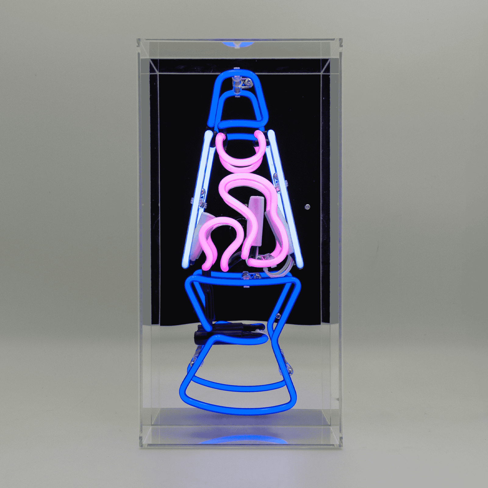 Lava Lamp Glass neon Sign product image shown in a home or gift setting