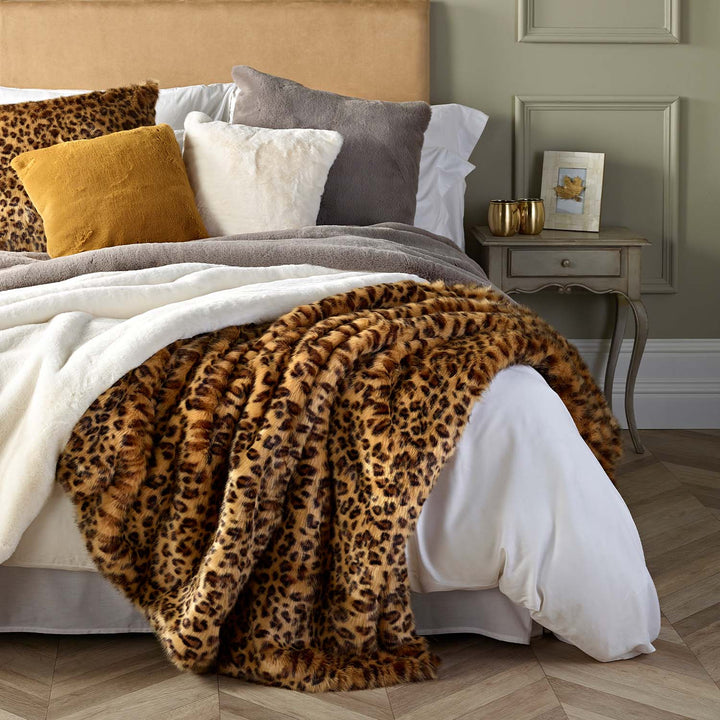 Soft Grey faux fur collection by Katrina Hampton – lifestyle view