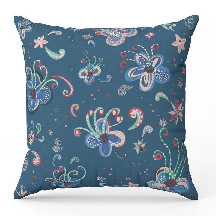 Lotus Flower Blue - House Of Turnowsky Cushion